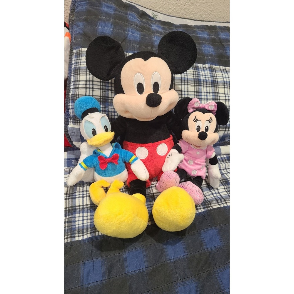 Mickey Mouse, Minnie, and Donald Plush Bundle